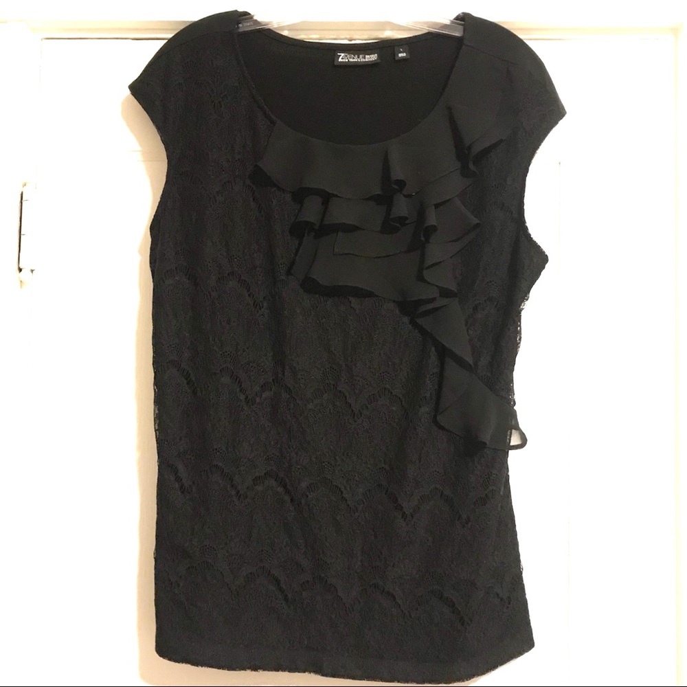 Lace and Ruffle Top